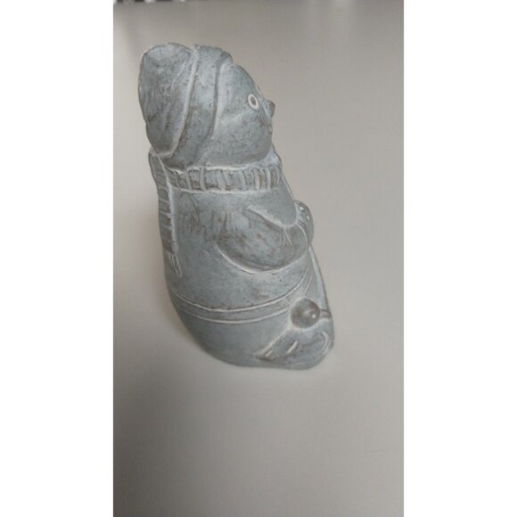 Vintage Isabel Bloom Snowman  Sculpture Signed and Dated 2000 - Picture 13 of 16